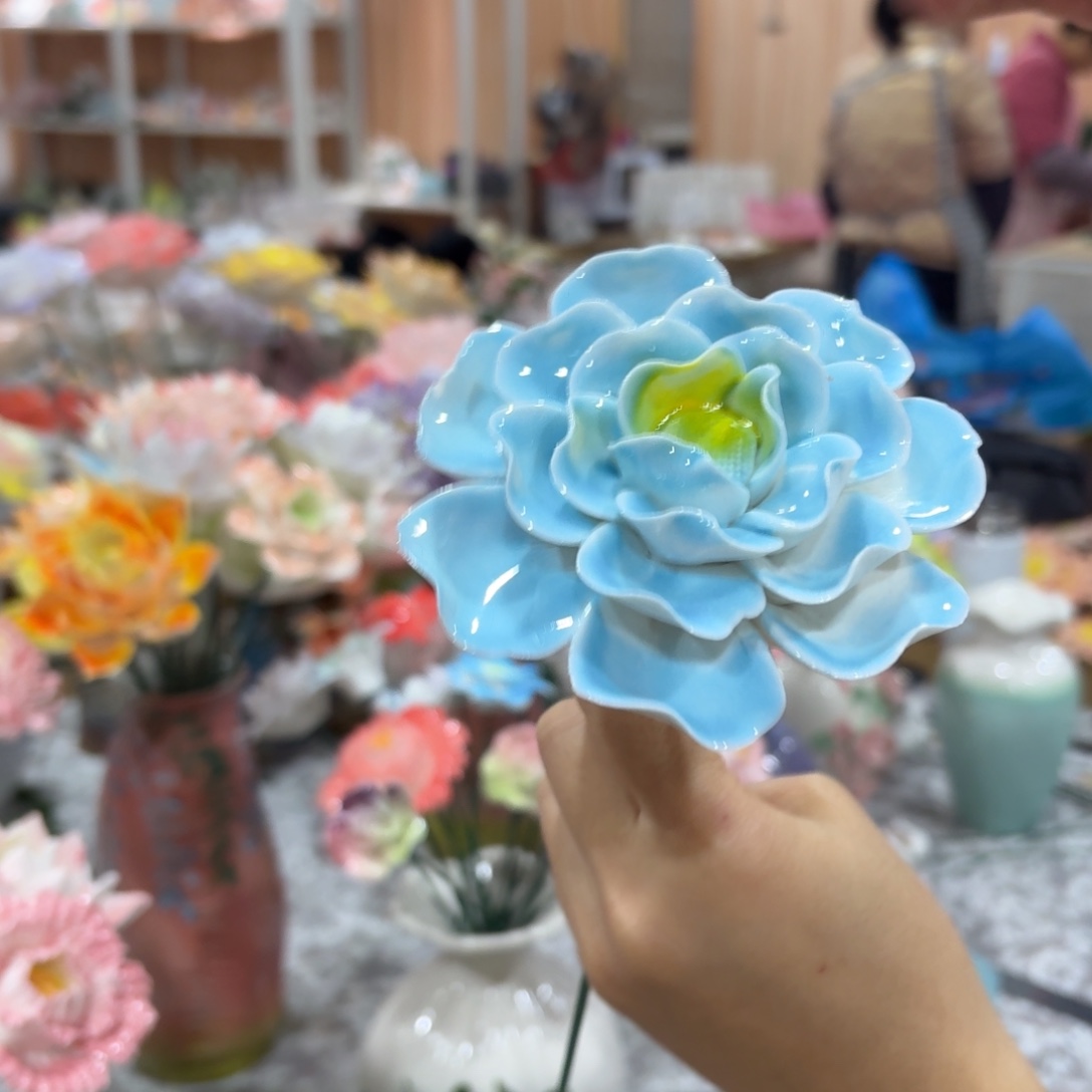 陶瓷花，20元发货，退款拉黑25556瑕疵