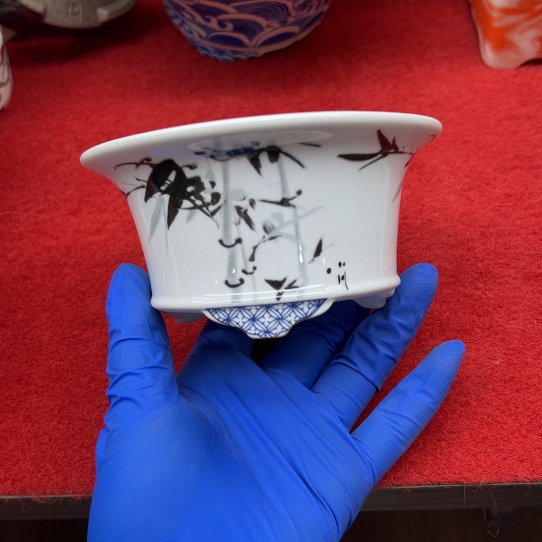 紫砂花盆160号瑕疵13/6.5cm