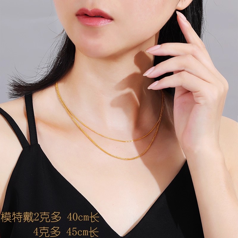 合金项链 『肖邦项链』女气质国风新中式金色轻奢百搭麻花链情侣