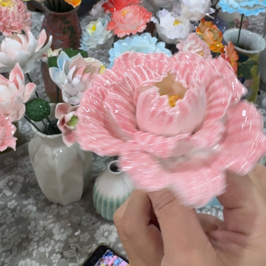 陶瓷花拍满20元发货退款的拉黑