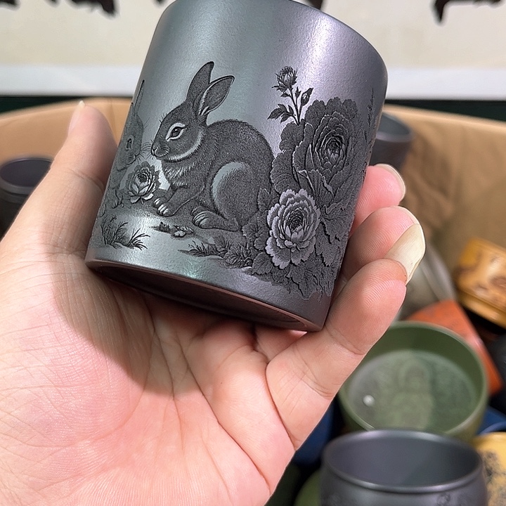 茶杯紫砂全手工紫砂主人杯