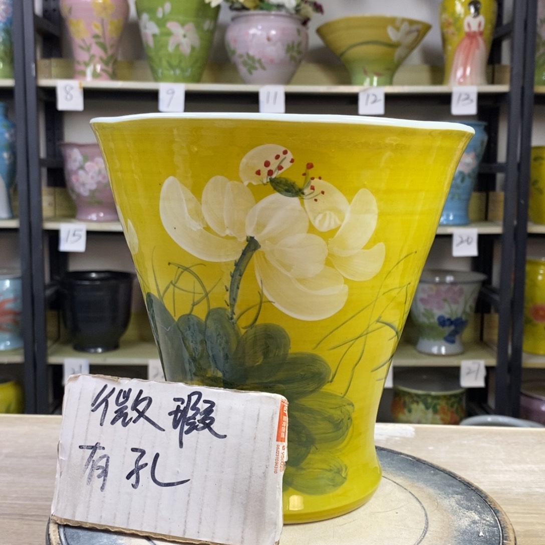 景德镇手工手绘陶瓷花盆