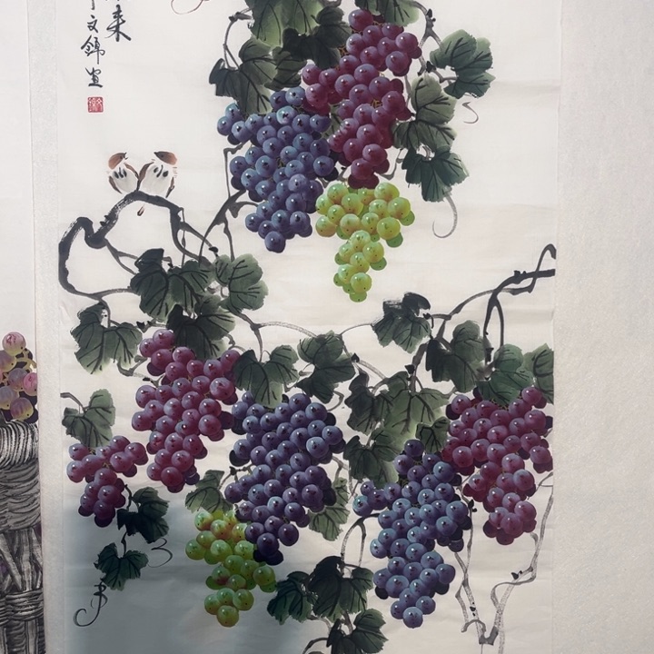 国画纯手绘四尺竖版