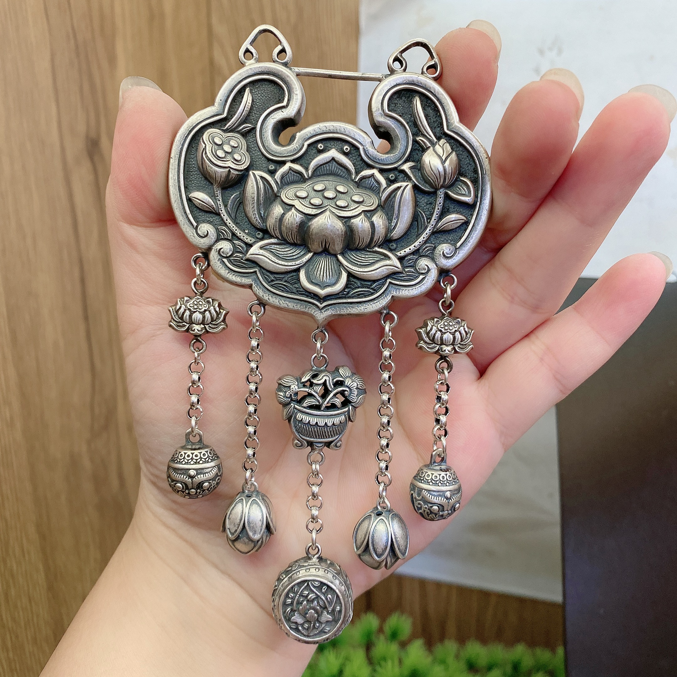 链子925银 英英手工银项链吊坠
