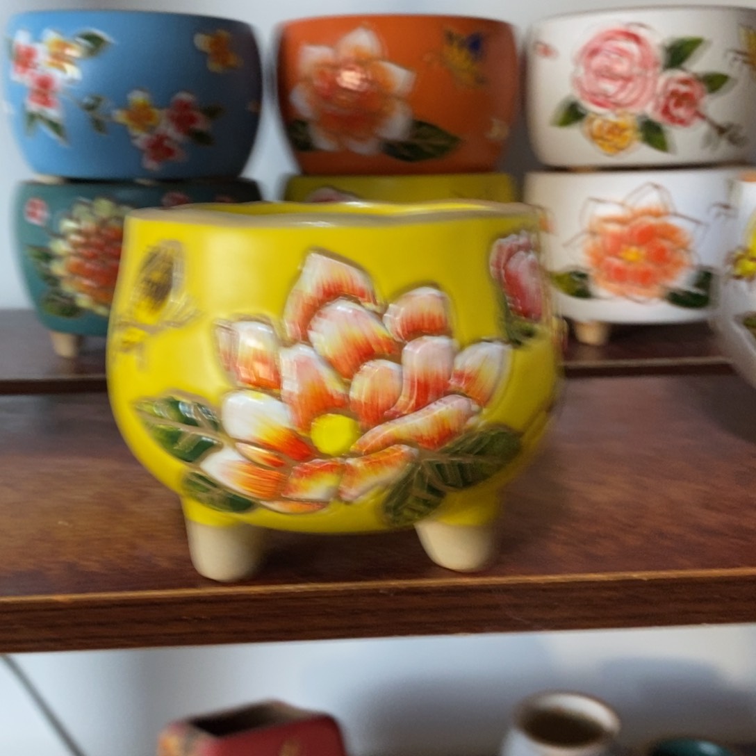 红陶韩式多肉植物花盆