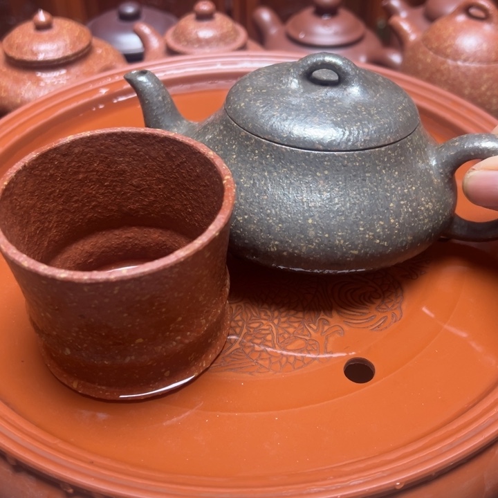 紫砂茶壶宜兴原矿龙血砂