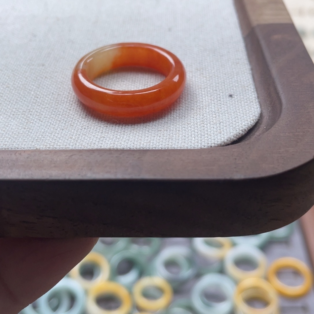 翡翠戒指未镶嵌19 号 19 港码