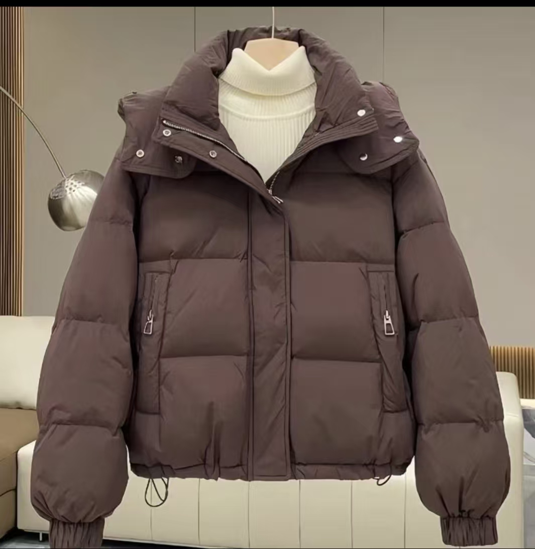 厚款女长袖常规不褪色短款保暖女款女装连帽网红