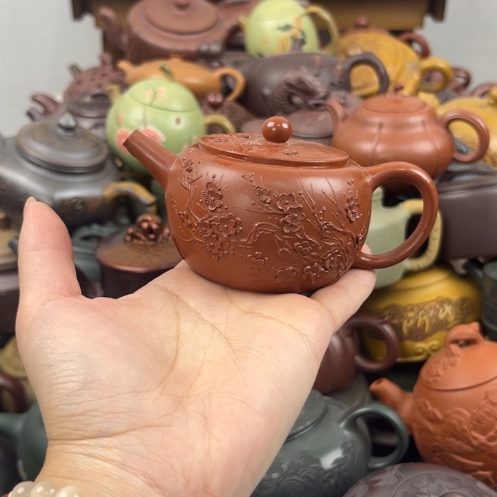 茶壶紫砂紫砂壶紫纱