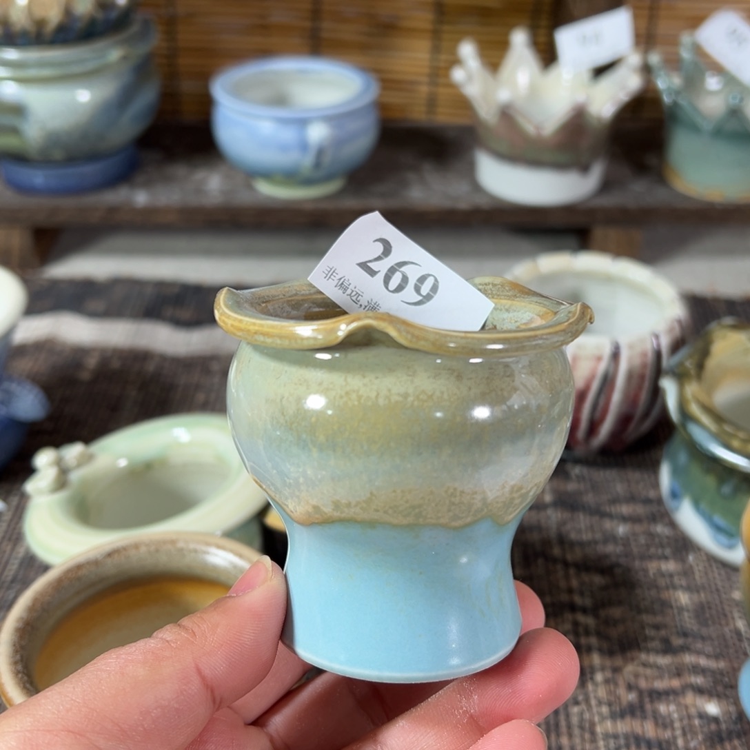 红陶景德镇手工花盆