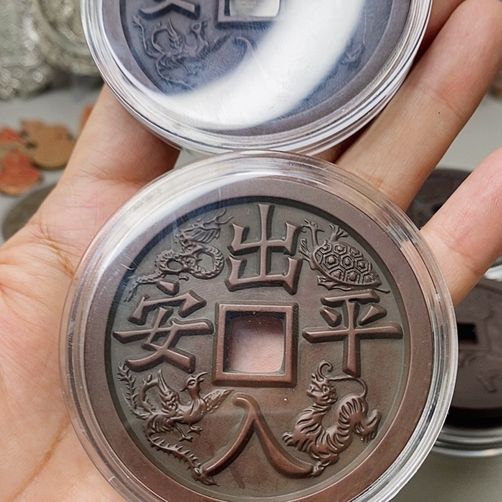 用***8铜现代仿制工艺文创铜币 