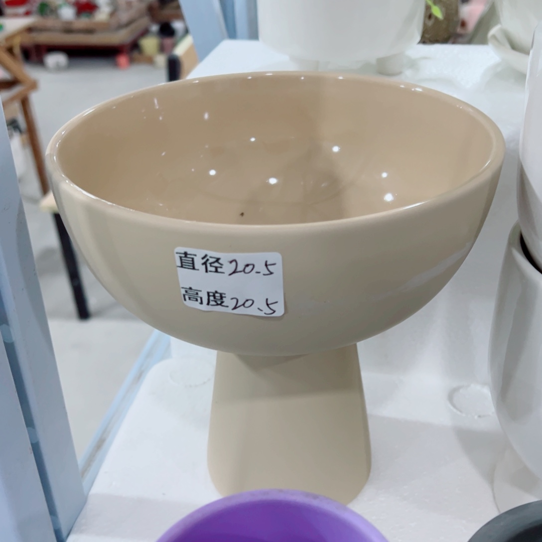 有孔，陶瓷花盆满10米包邮发货