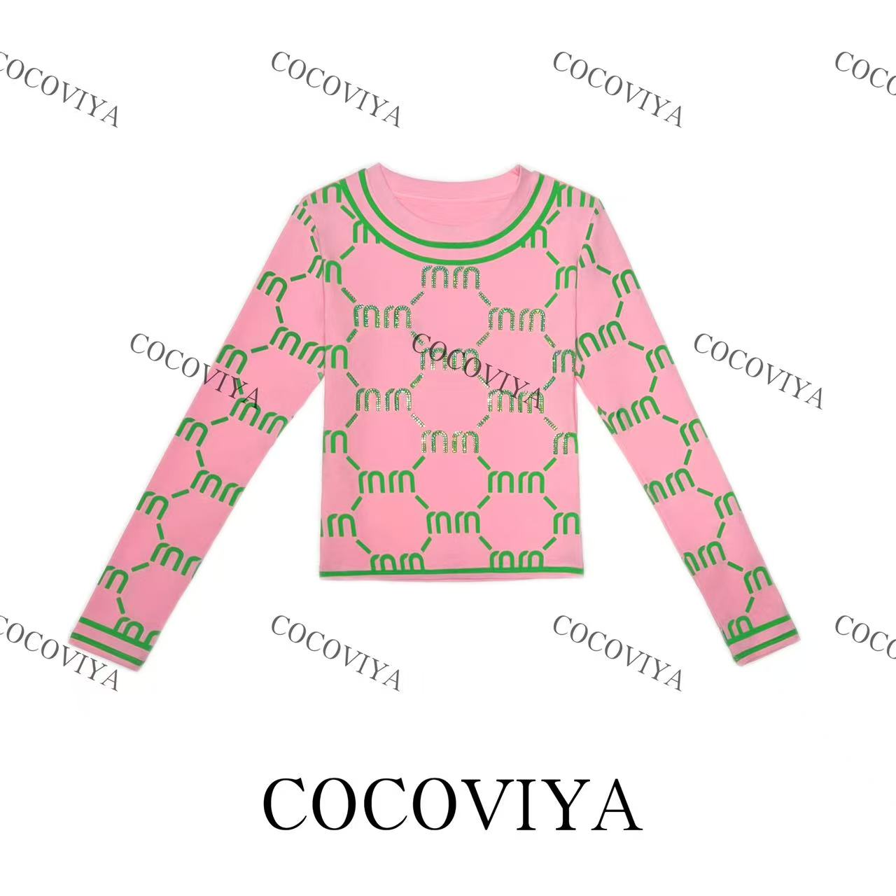 DD COCOVIYA设计感粉色轻奢老钱设计款百搭时尚休闲上衣26C-12