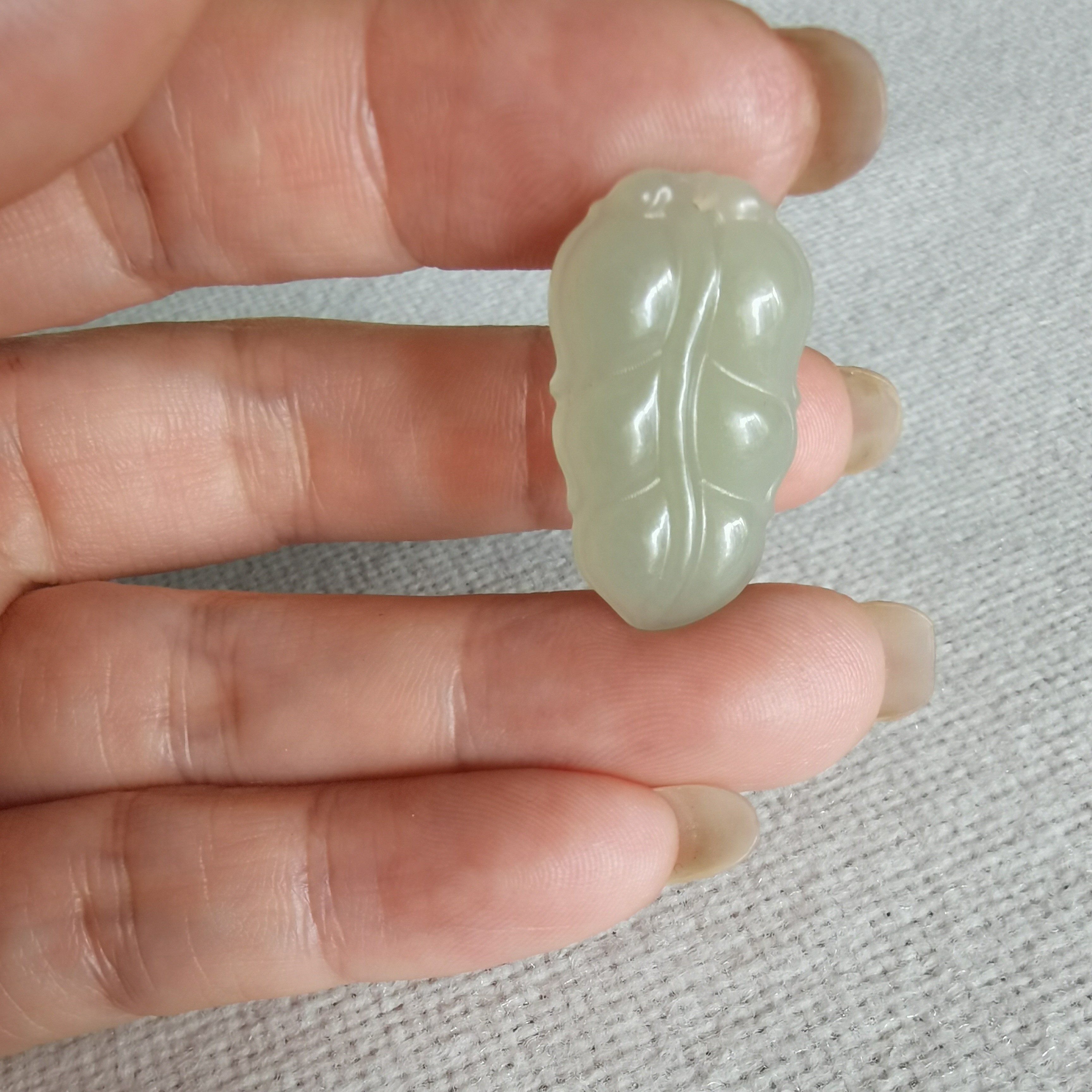 新疆和田玉青海料树叶