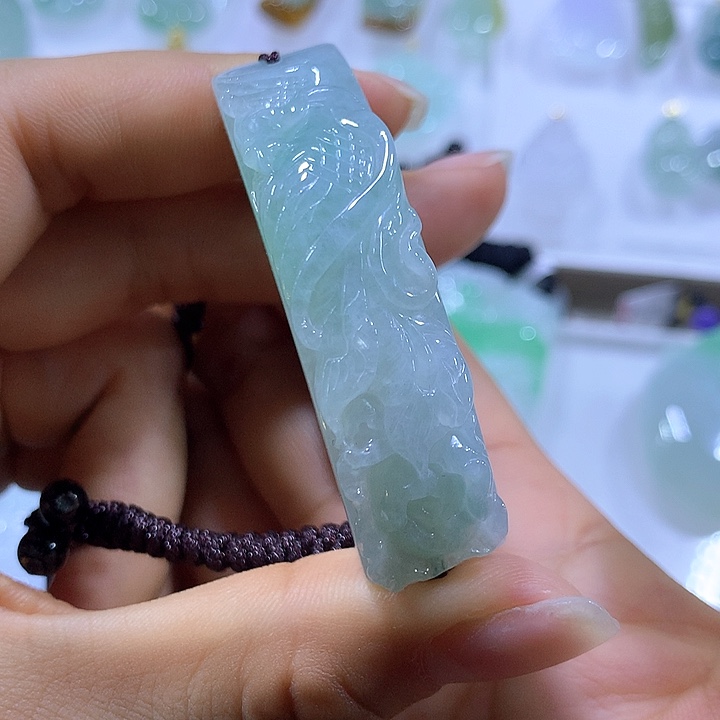 翡翠颈饰未镶嵌天然翡翠A货吊坠