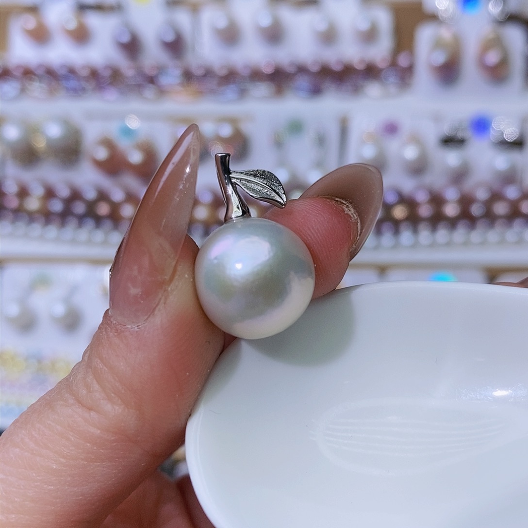 淡水珍珠颈饰银S925镶嵌