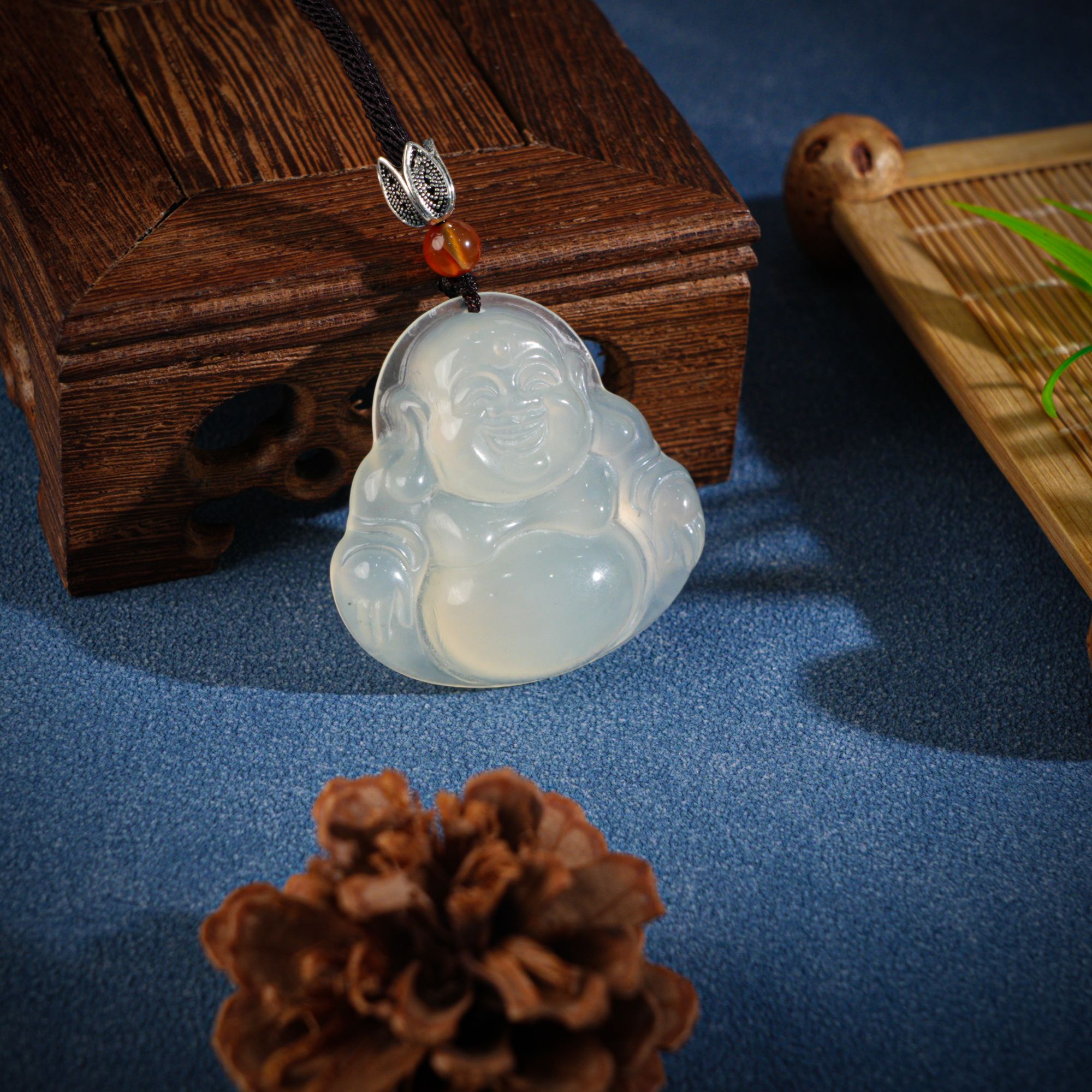 【抖音官方质检】保真天然岫玉佛公吊坠多样性任发其一XY268