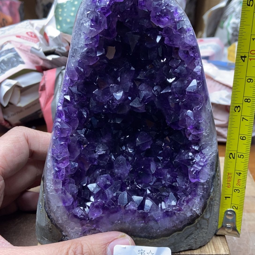 紫晶天然水晶摆件未镶嵌