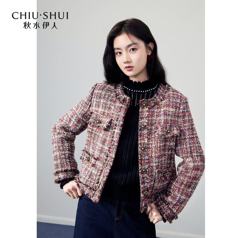 【品牌专属】秋水伊人小香风短款羽绒服年冬季新款女装保暖小