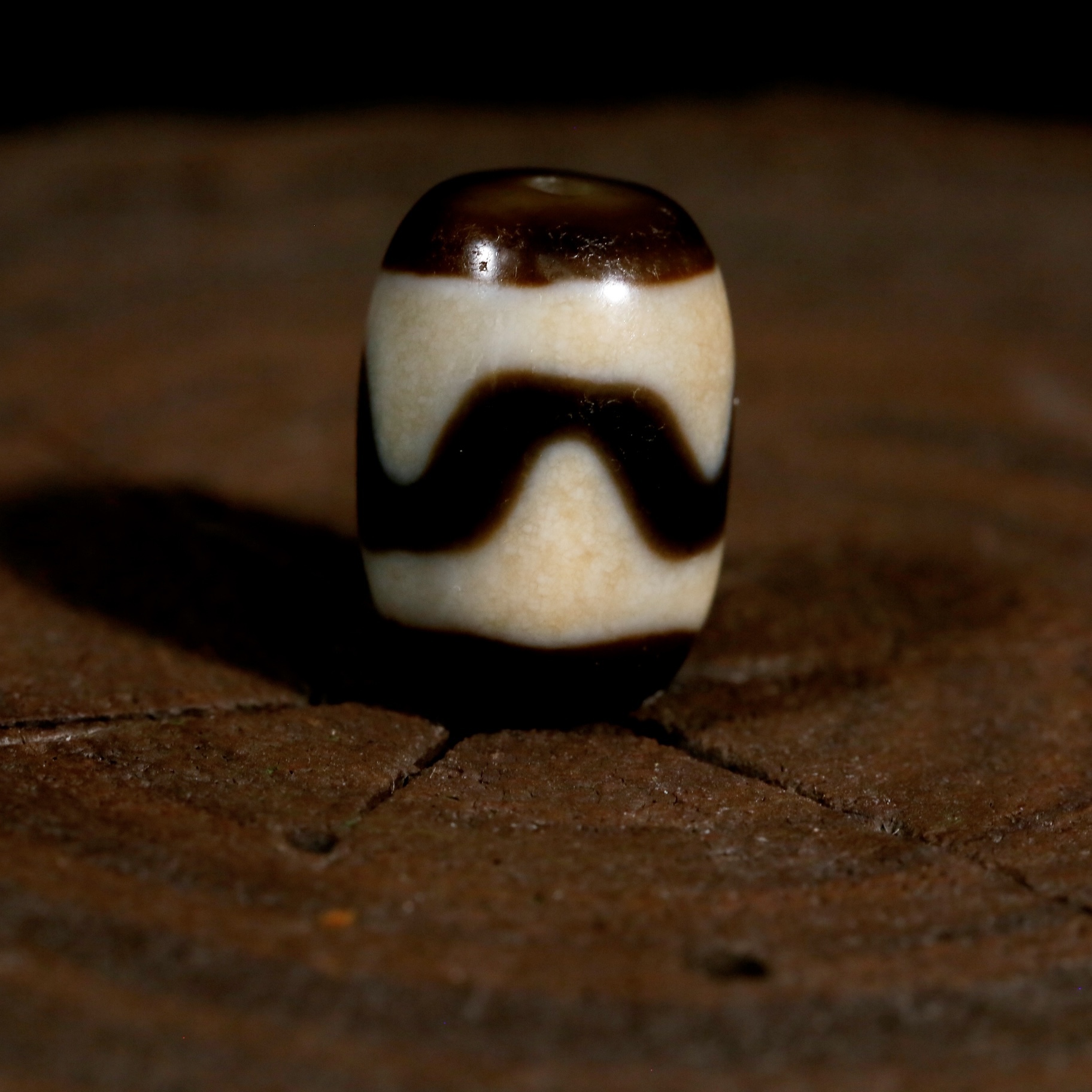 台湾上肯超顶小虎芽桶珠天珠珠小配珠男女同款个性轻奢民族风