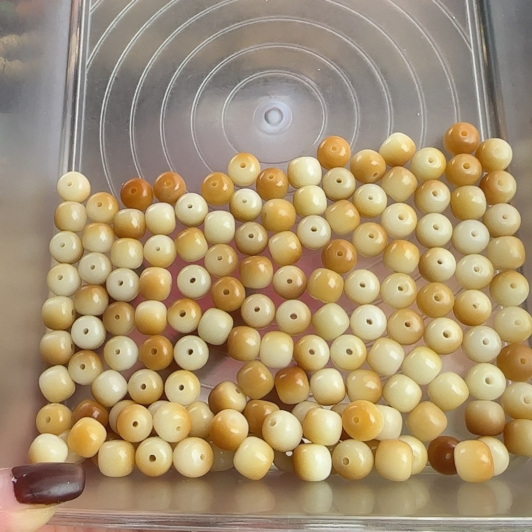 手串菩提根/象牙果微瑕卡10炭烤桶143颗