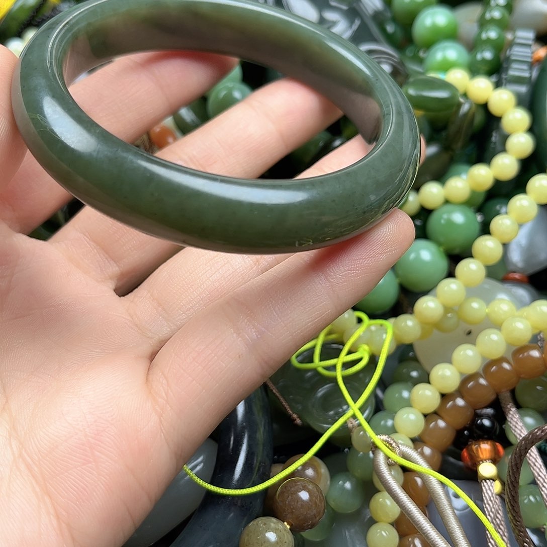 和田玉（黄玉）未镶嵌手镯57