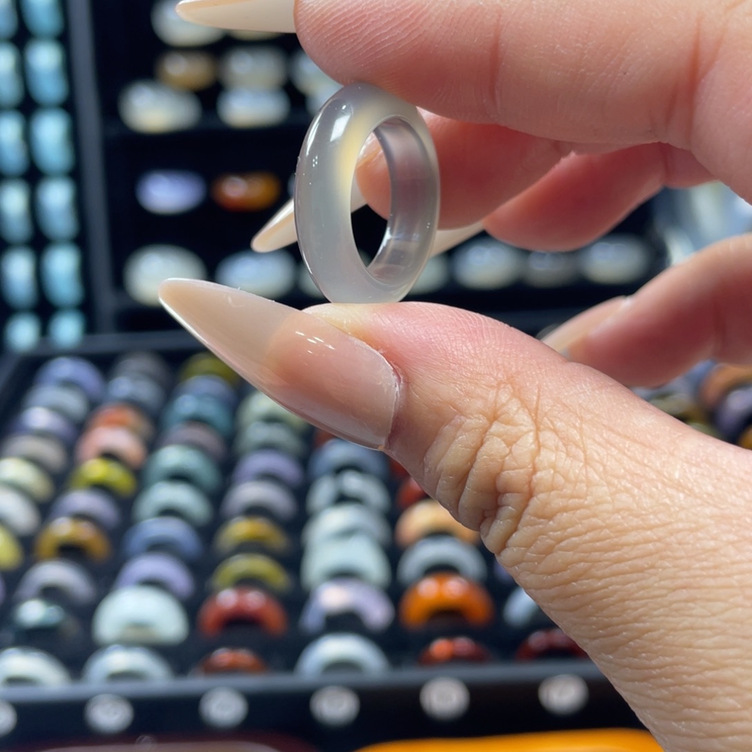 玛瑙/玉髓未镶嵌戒指非质量问题不退不换