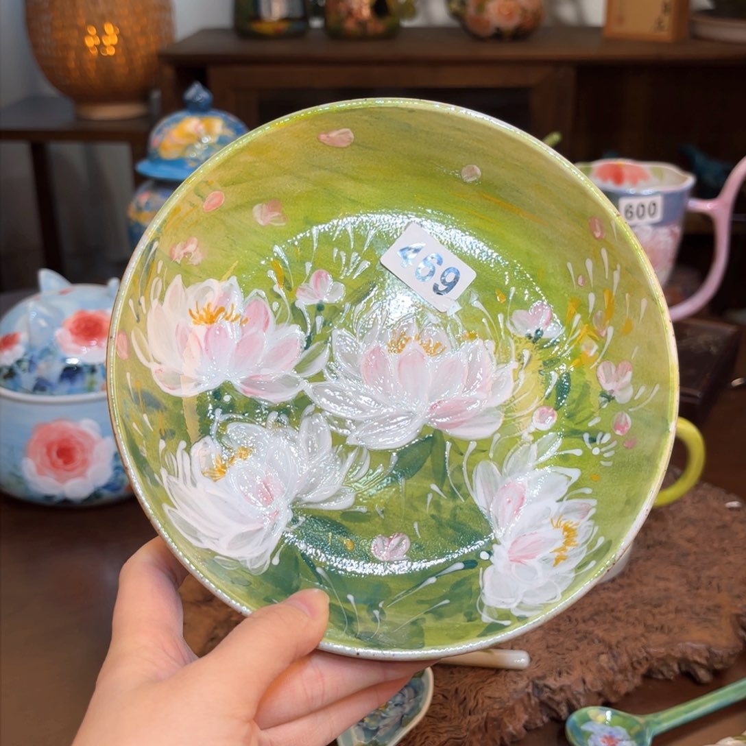 景德镇手绘高温釉下彩陶瓷茶具