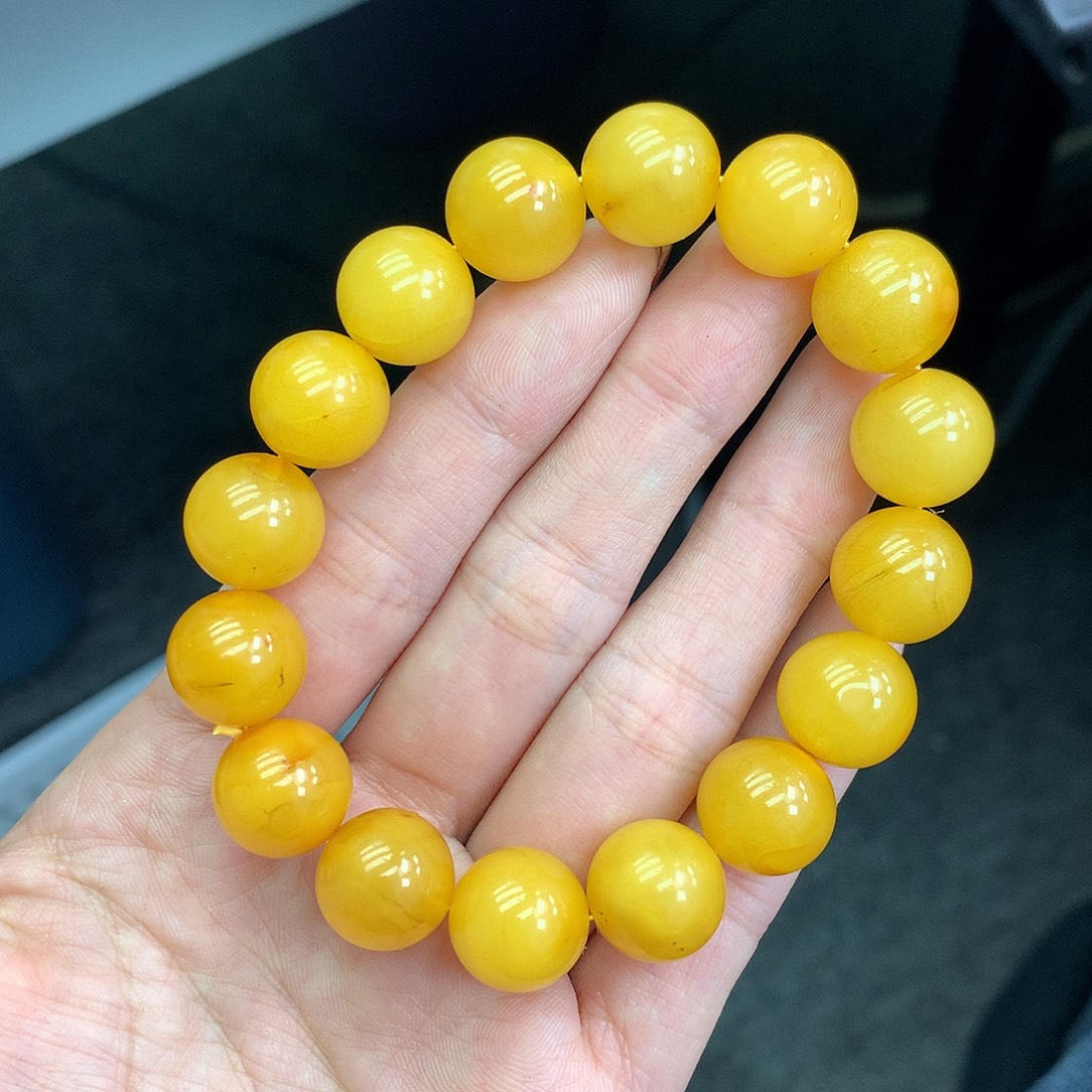 琥珀未镶嵌珠宝奇石12mm➕