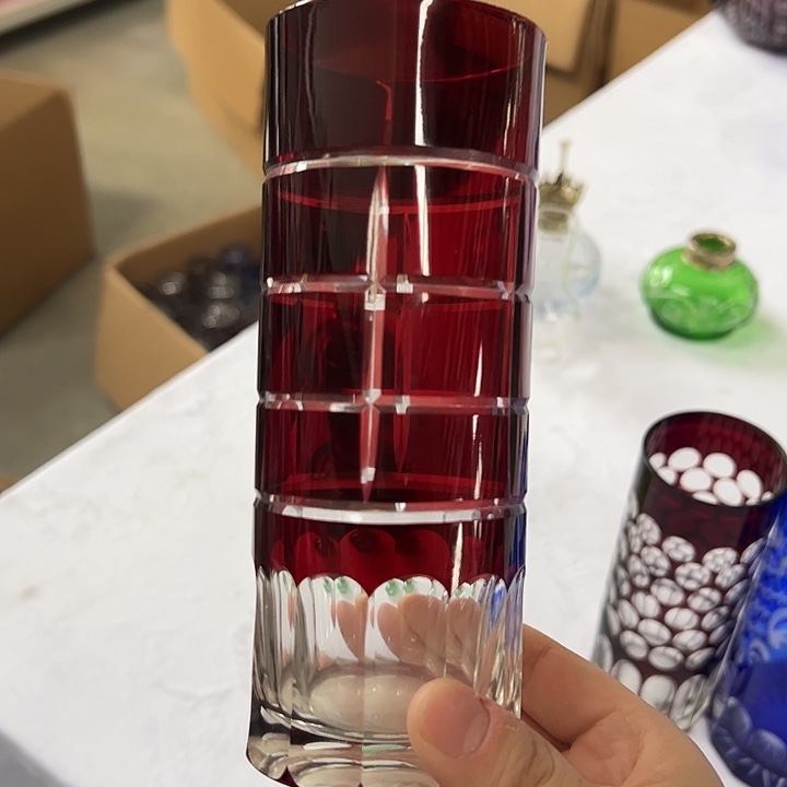 手柄款水晶玻璃微瑕一个