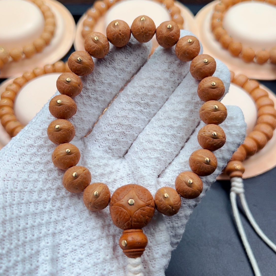 凤眼菩提手串12mm 手串镶嵌