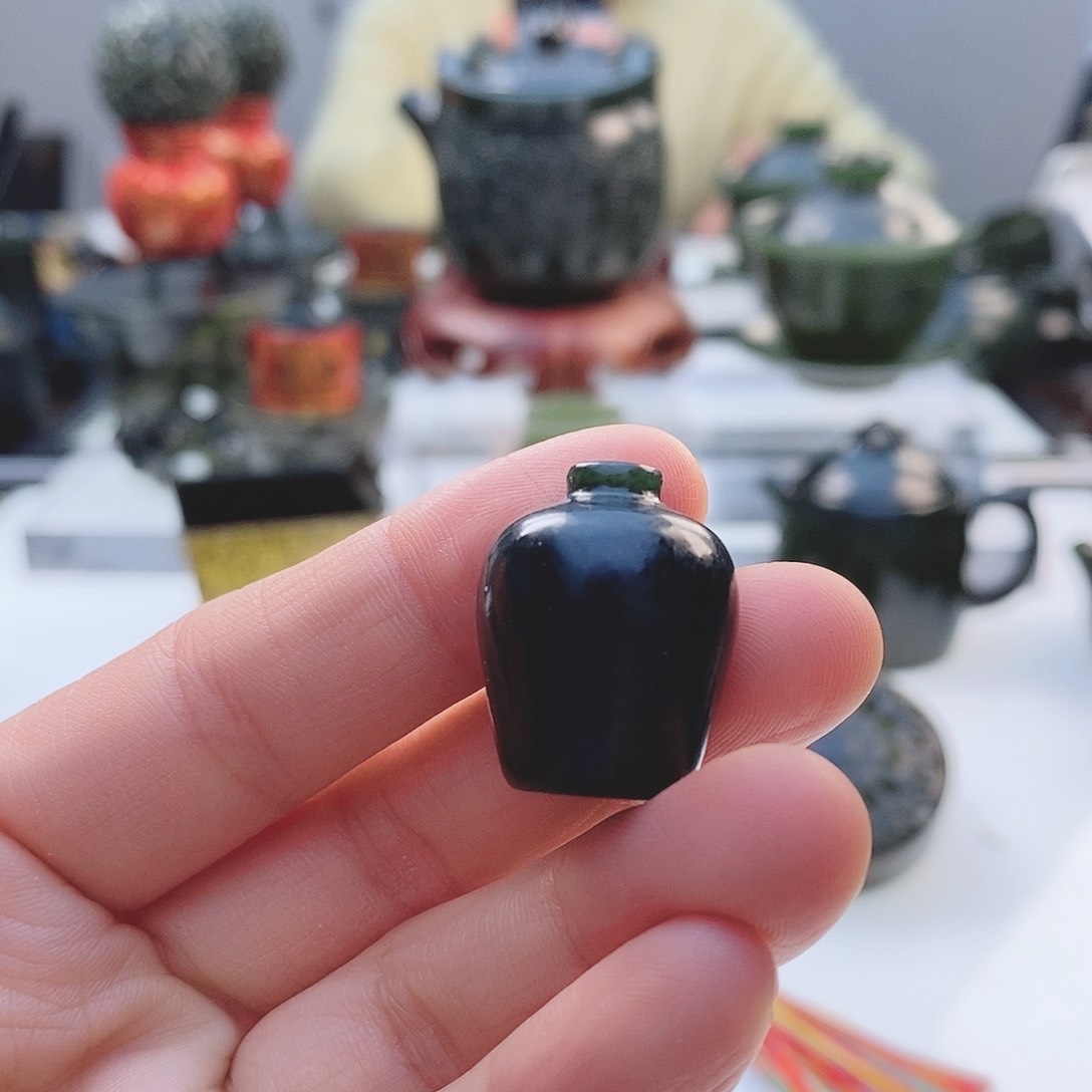 和田玉（青玉）把件未镶嵌