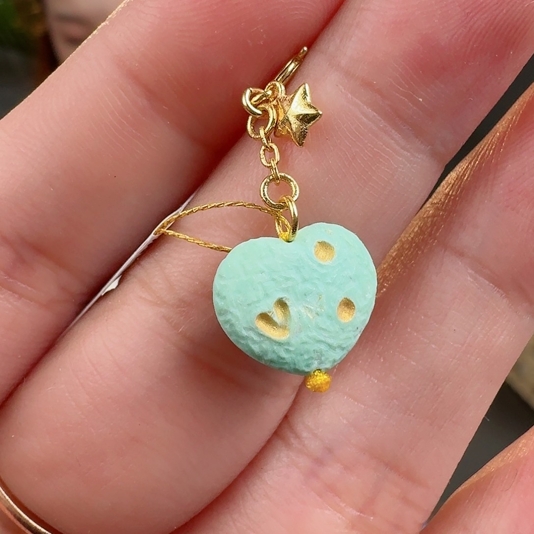 绿松石珠宝奇石18K金镶嵌