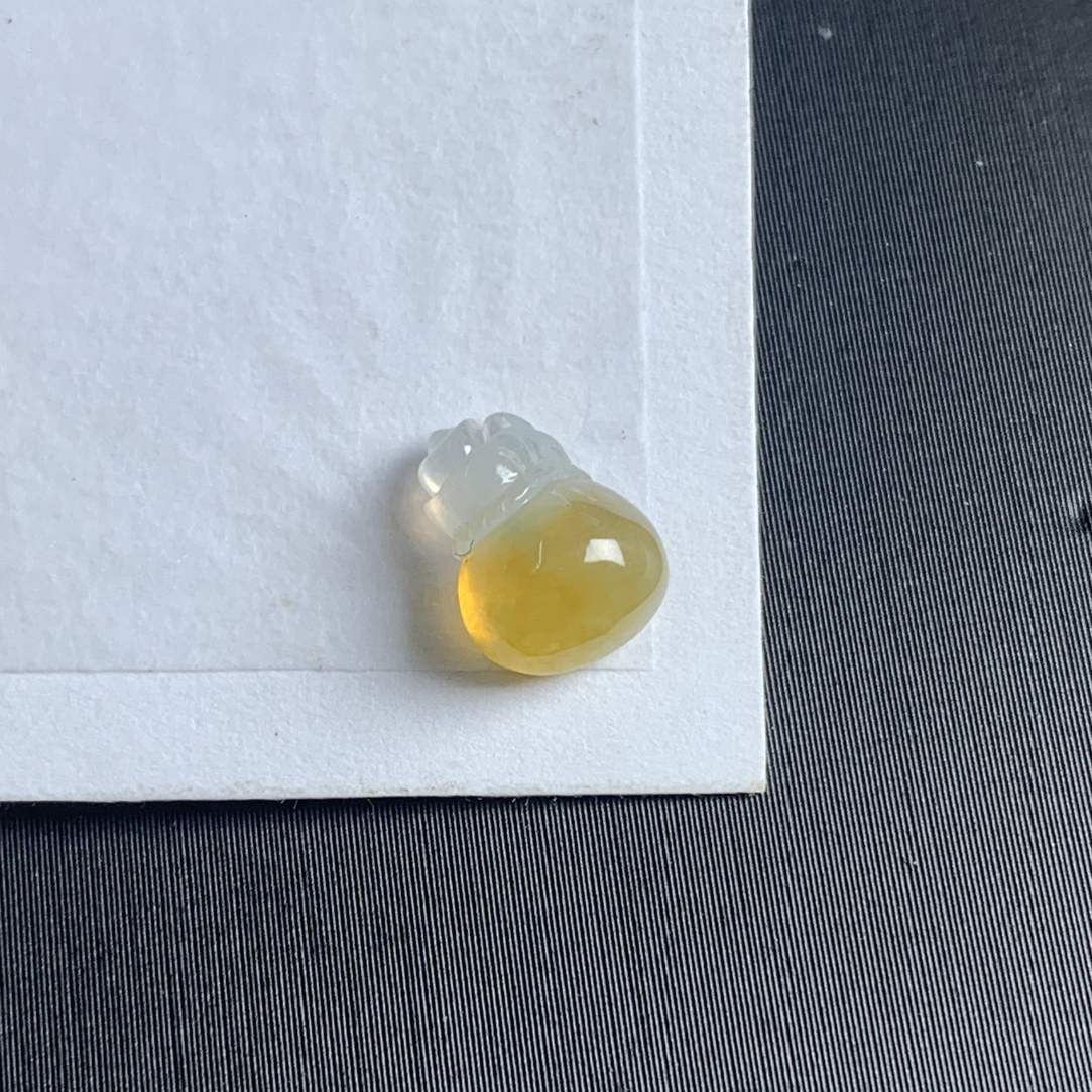 ‼️上新‼️天然缅甸翡翠A货未镶嵌特色黄加绿钱袋子