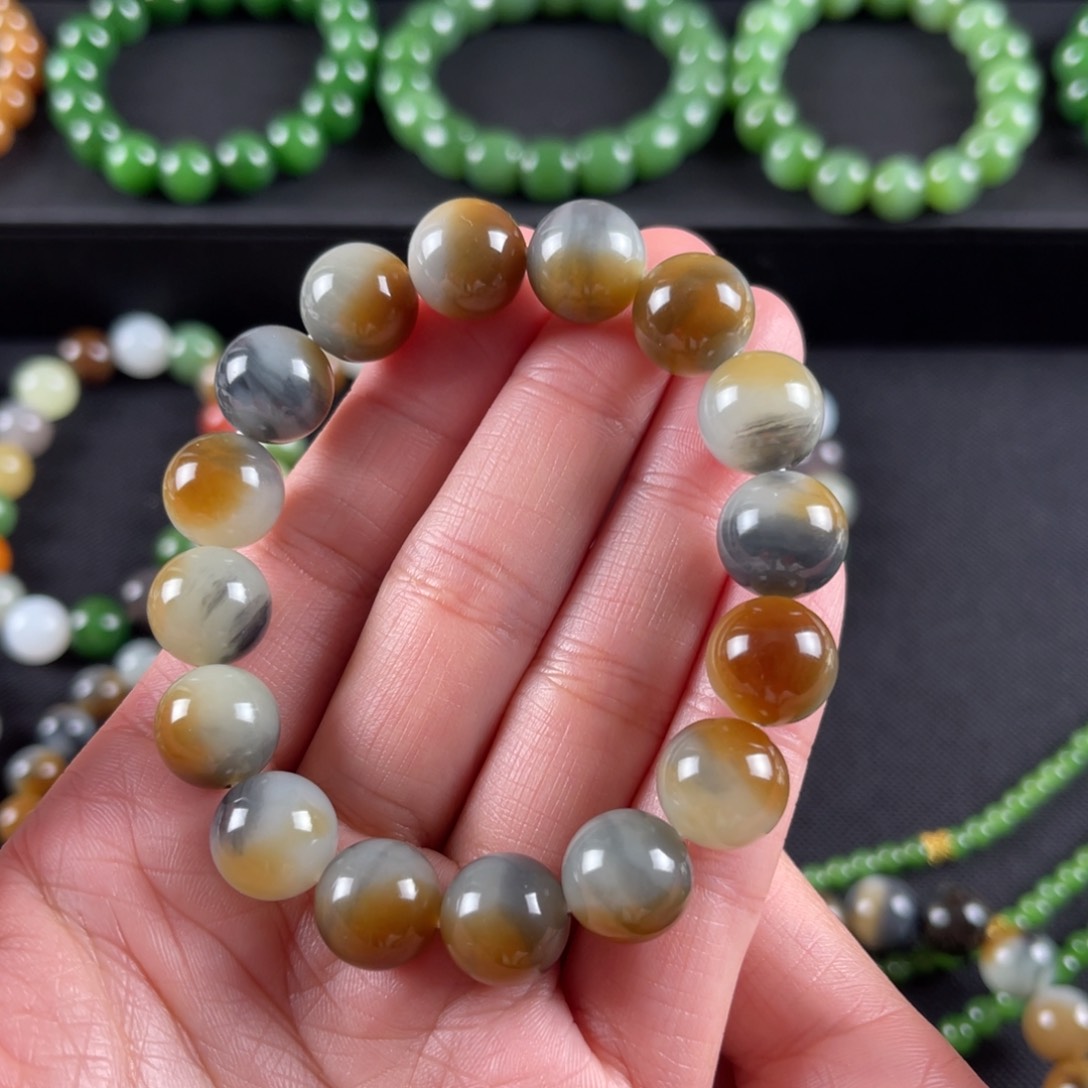 未镶嵌和田玉手串卡12楼兰