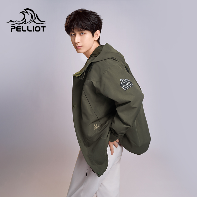 【山海】伯希和户外三合一冲锋冬季新款防风保暖内胆滑雪羽绒服