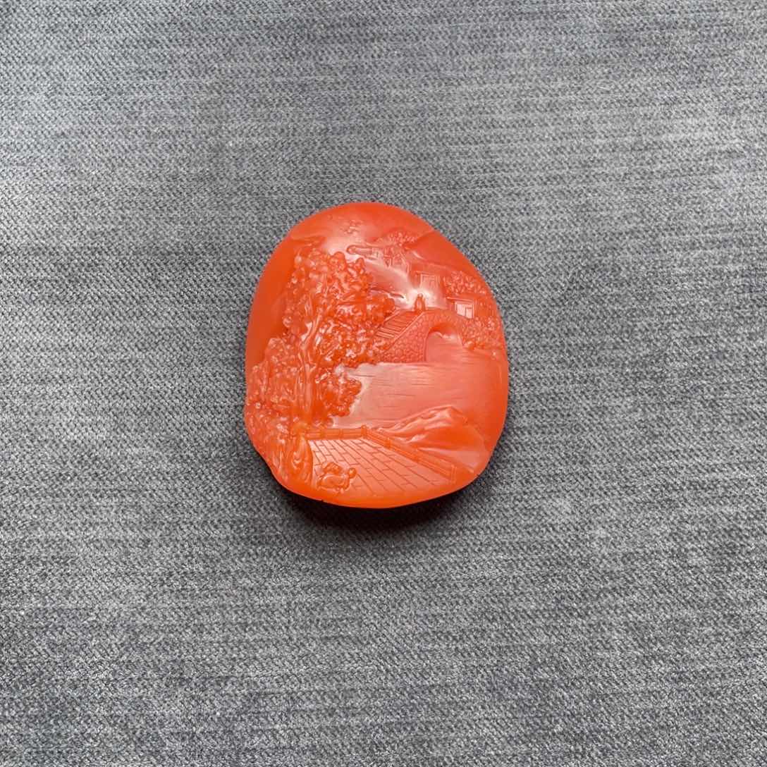 南红玛瑙未镶嵌颈饰