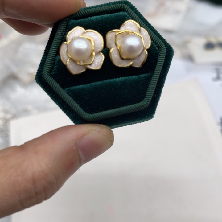 淡水珍珠颈饰银S925镶嵌18