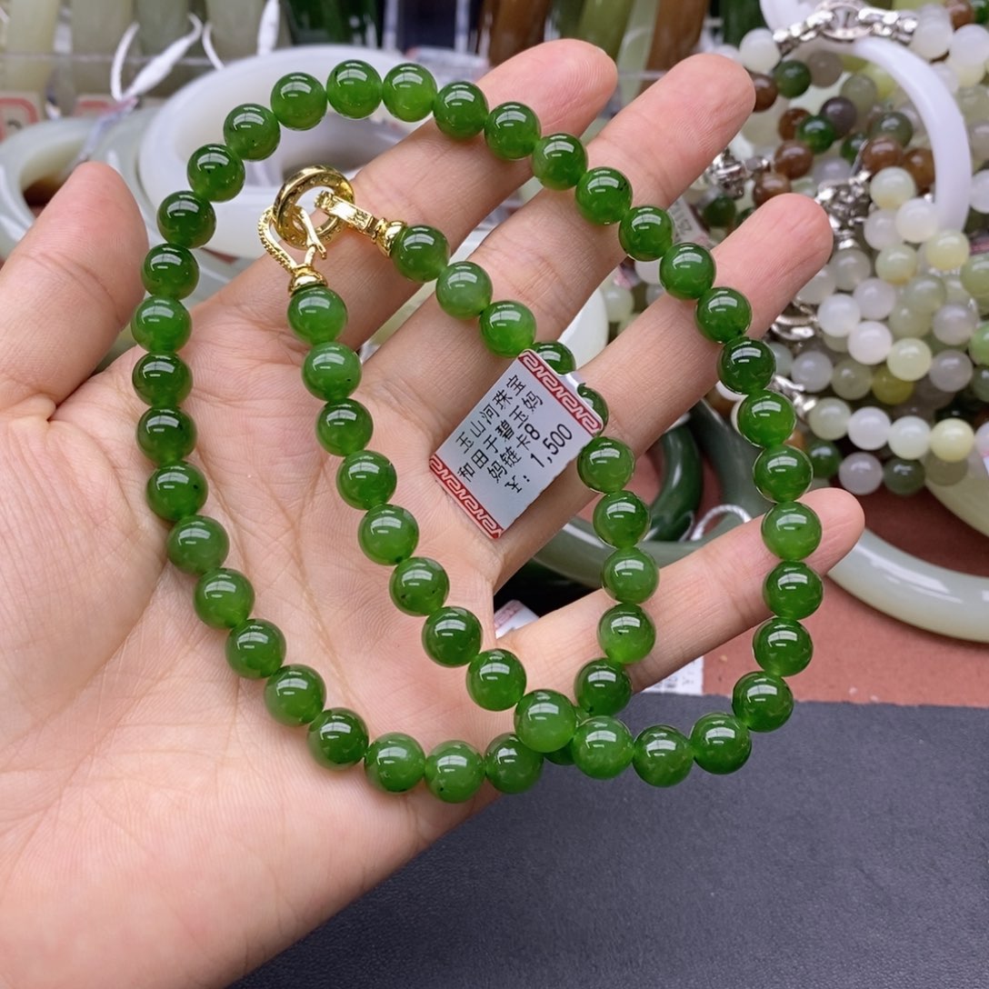 燚***燚和田玉未镶嵌项链卡8