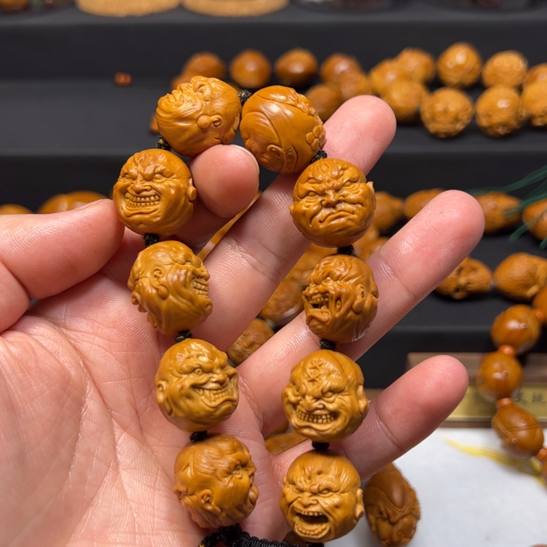 早***生手串/手链橄榄核2.0双面恶僧