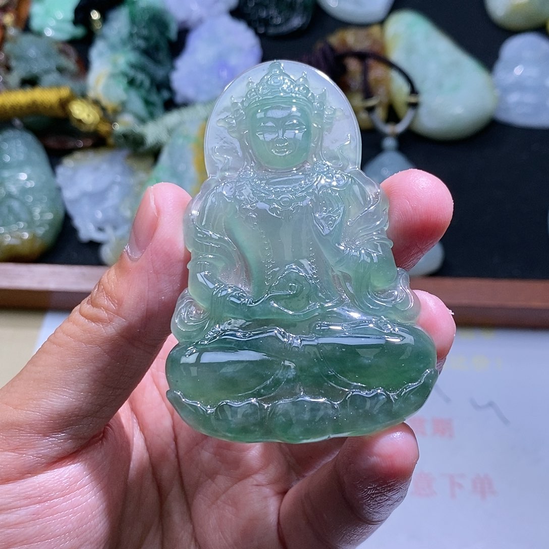 【闪购商品】翡翠颈饰未镶嵌温****司度母