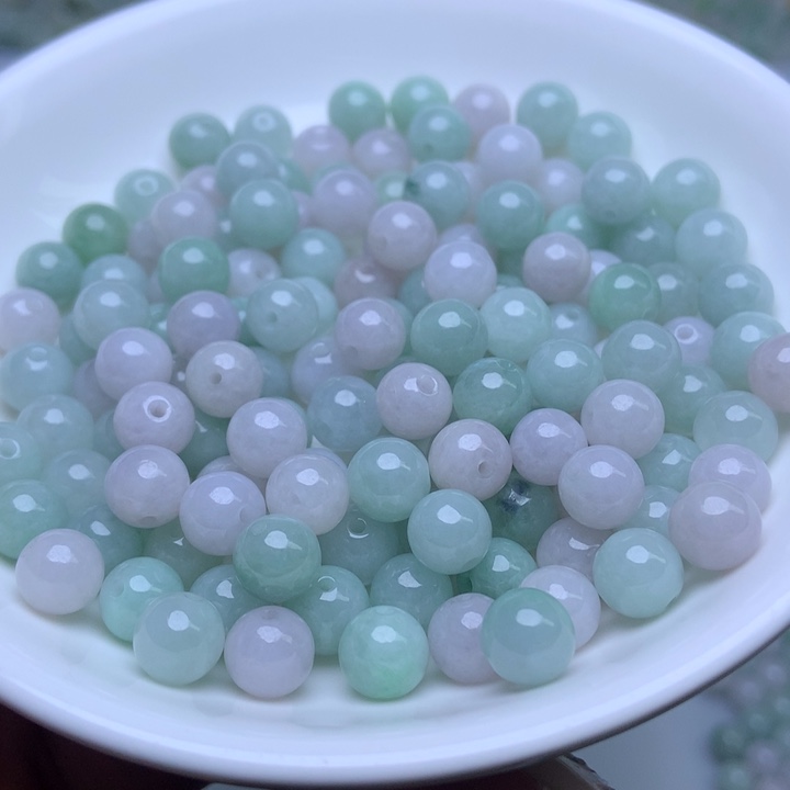 散珠翡翠卡7.2冰绿白25个单圈
