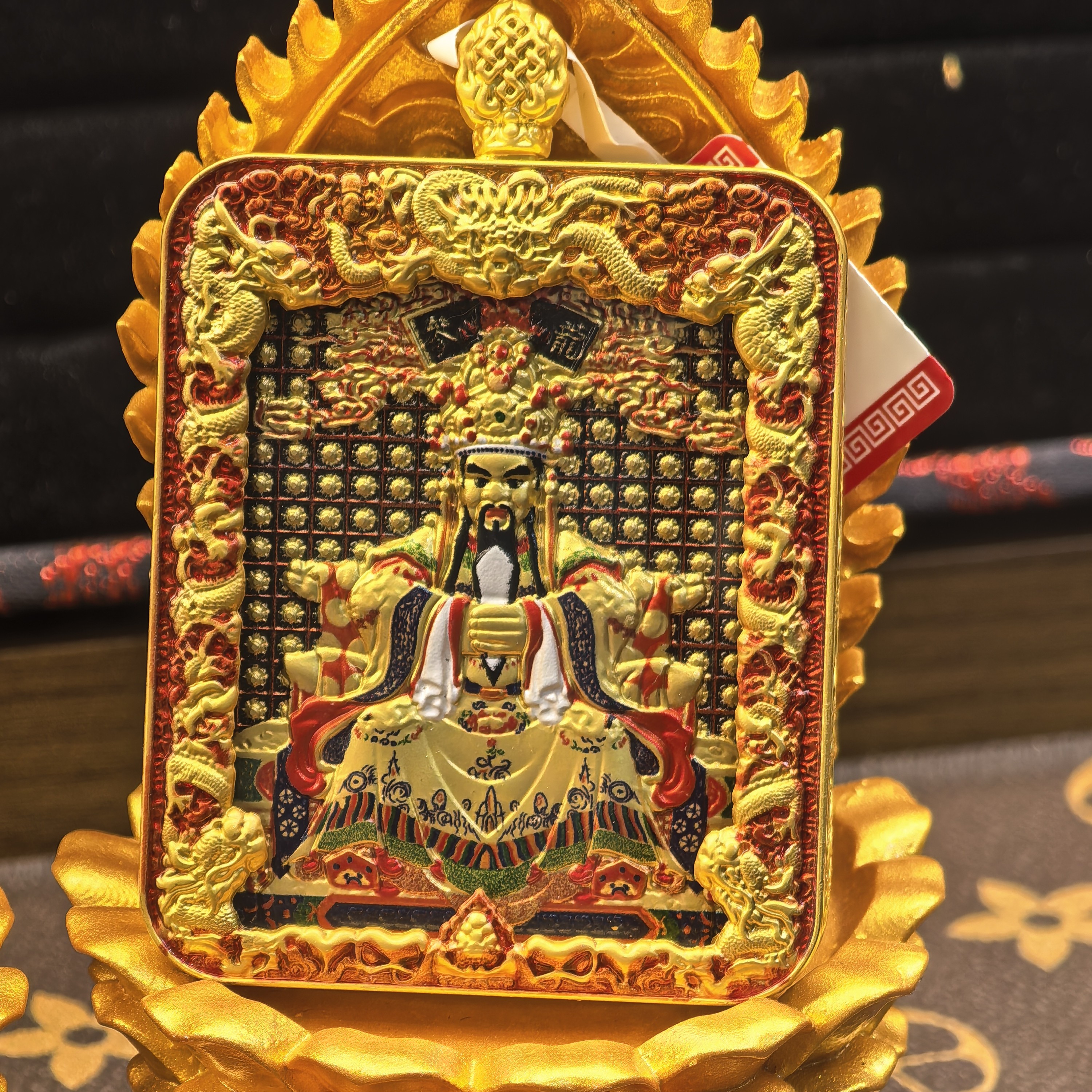  唐卡十二生肖守护神五爷立体浮雕嘎乌盒挂饰新款时尚