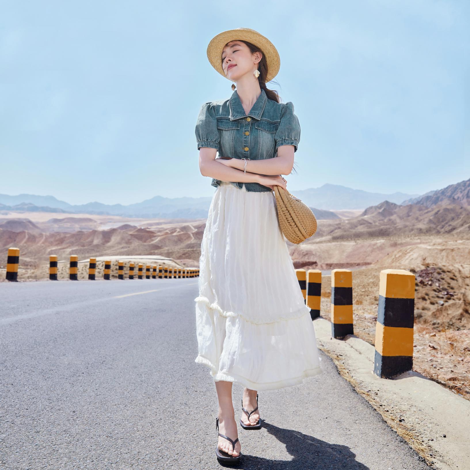 【小北姐专属】T832368时尚套装 香影夏新款休闲百搭时尚套装法