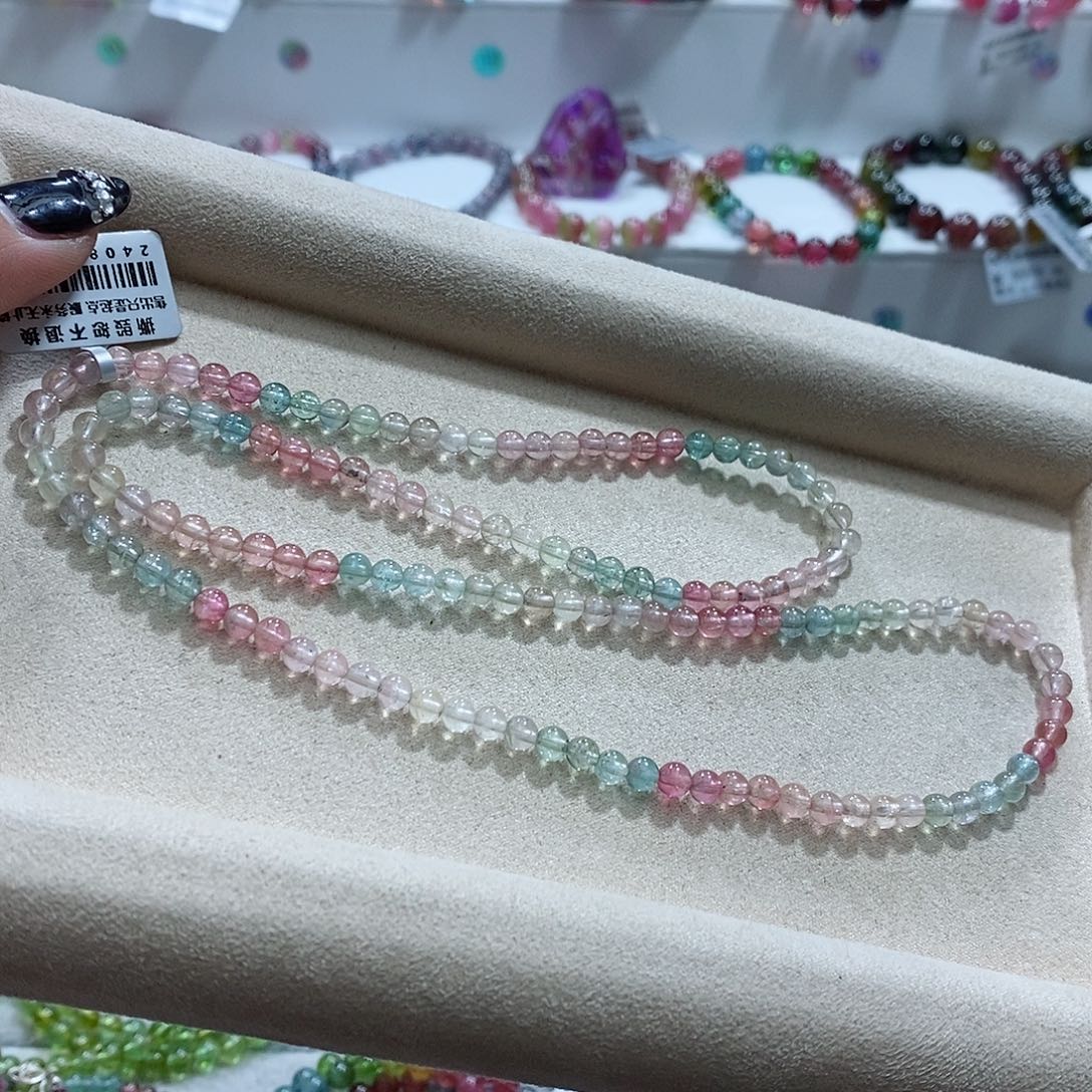 碧玺手链未镶嵌多样性发一条