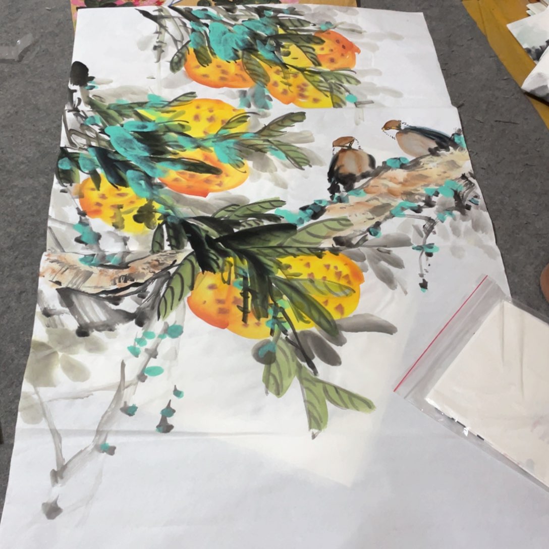 国画国画作品画心一张