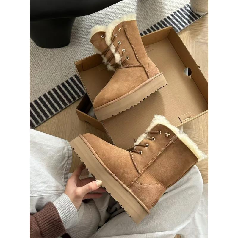 【女神款】桑坡皮毛一体雪地靴时尚百搭