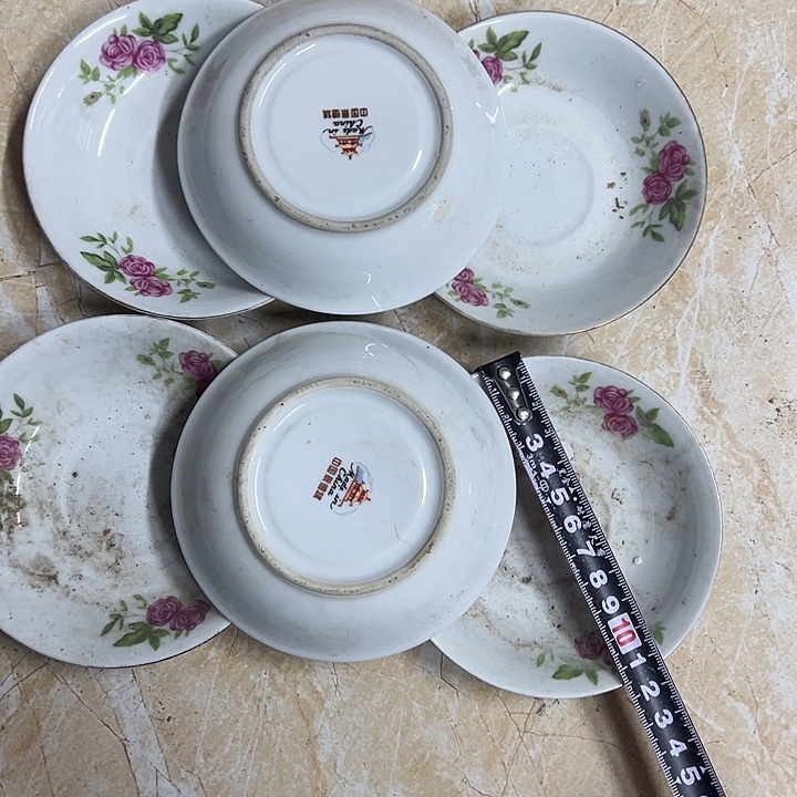 陶摆件6个11.5厘米小叠子花花