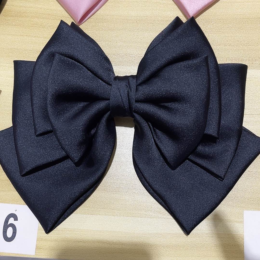 皮质铁合金蝴蝶结发夹