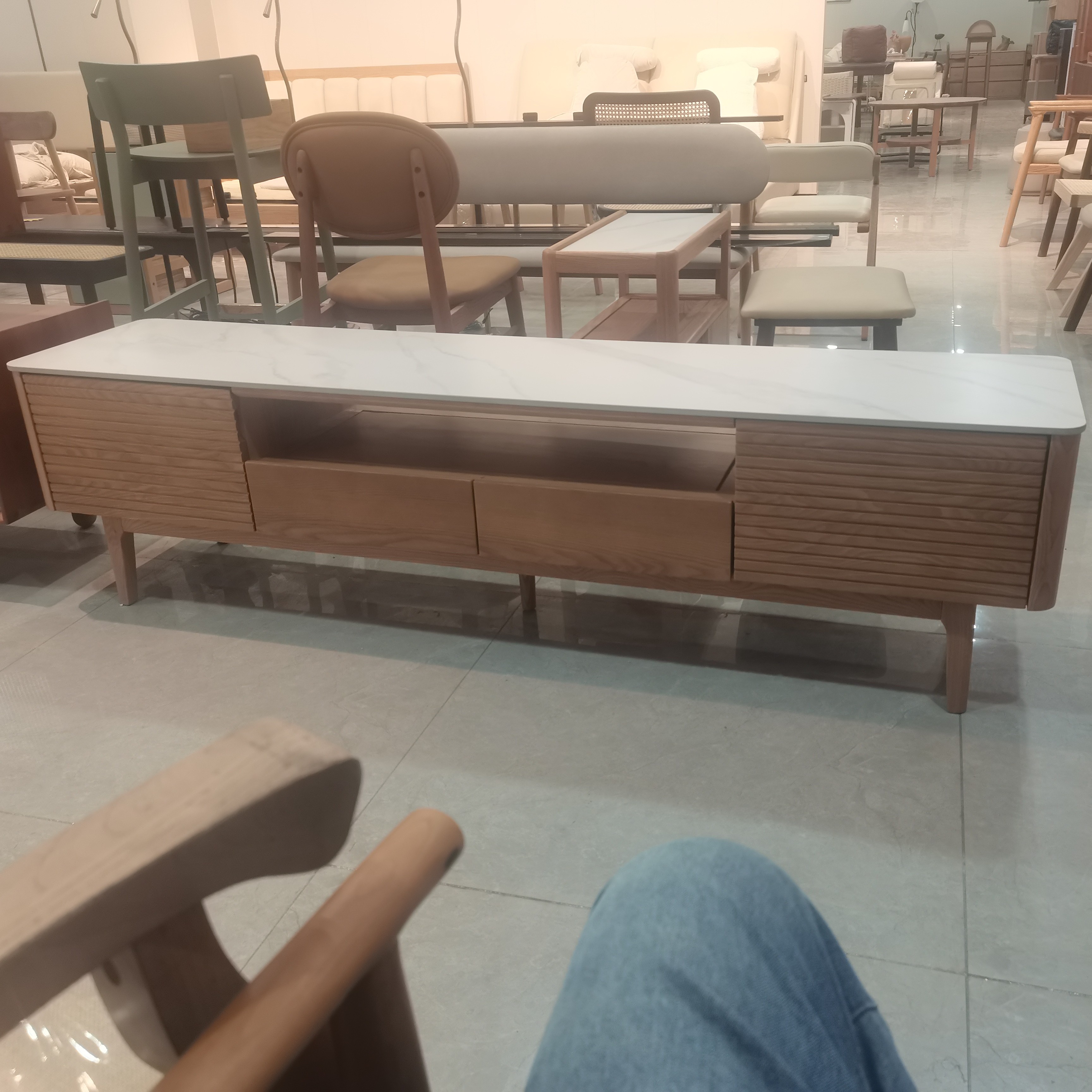 北欧简约实木库存落地简约电视柜储物柜玄关矮柜轻奢系列无售后